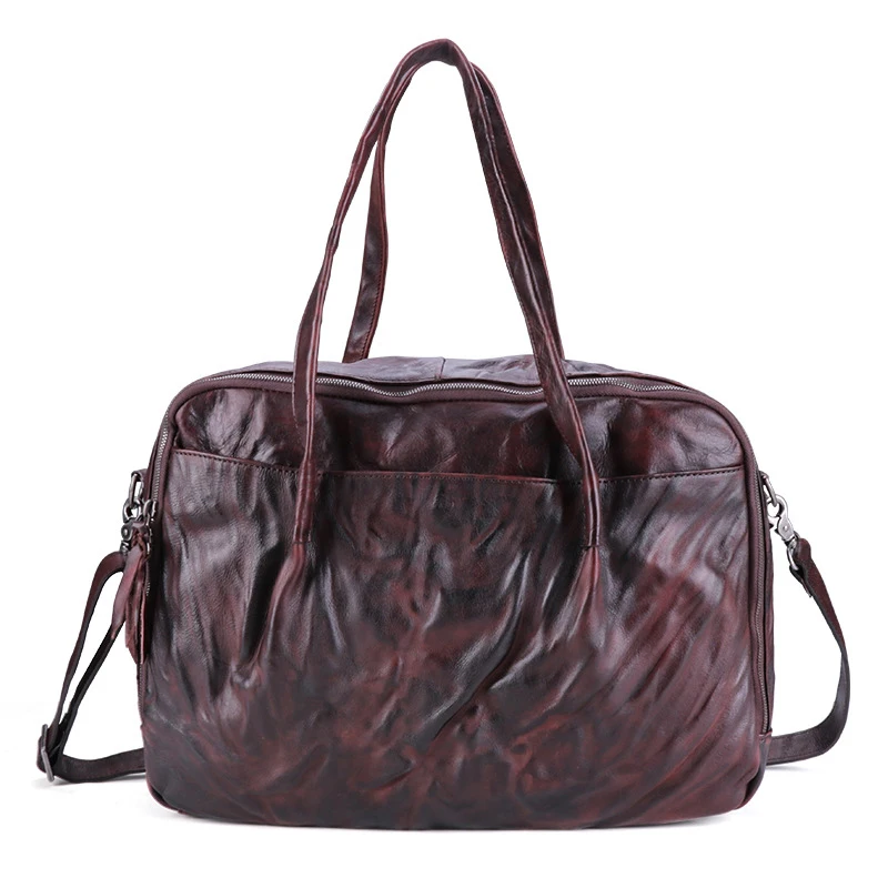 Мужская сумка клатч из натуральной кожи многофункциональный деловой портфель