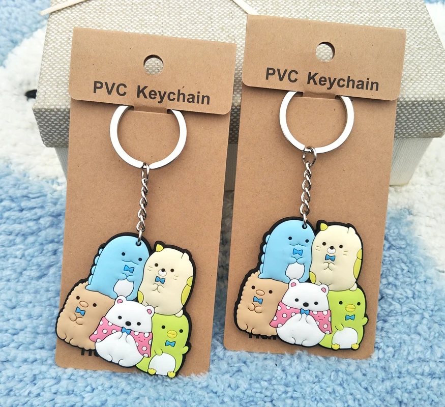 IVYYE 1 шт. брелок Sumikko gurashi в стиле аниме с фигуркой из ПВХ милые игрушки для ключей