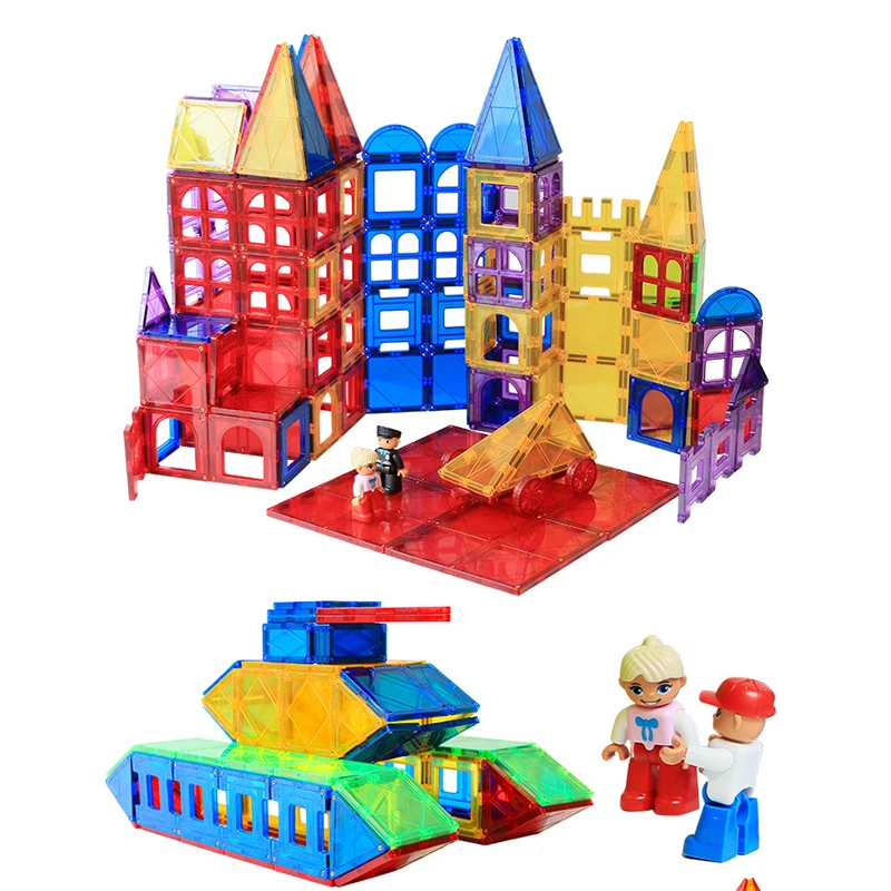 Магнитные блоки игрушки детские магниты квадратные строительные игры