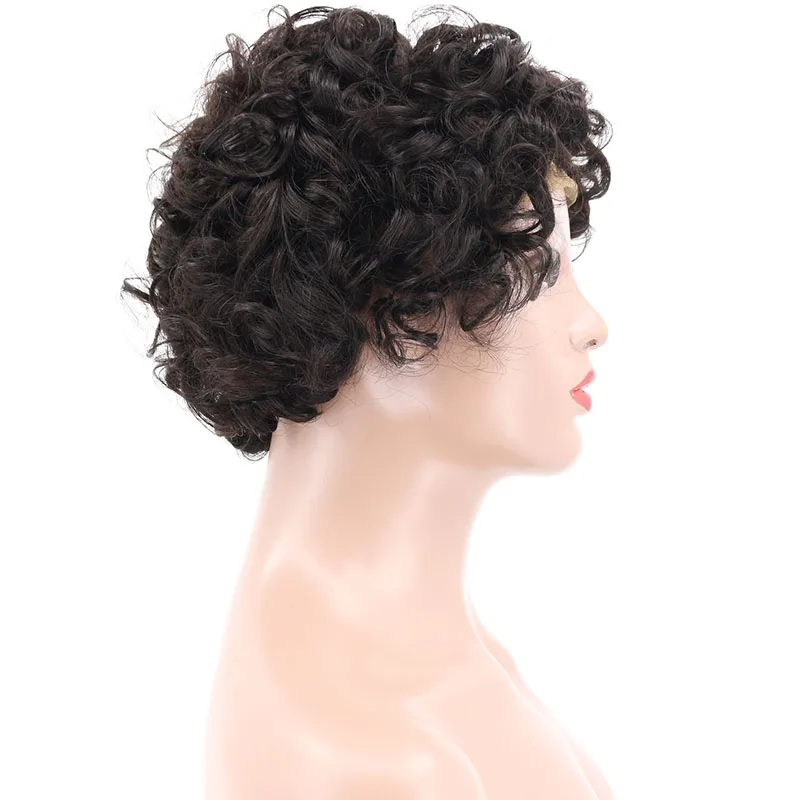 Holy Belle короткие кудрявые волнистые полностью кружевные человеческие волосы