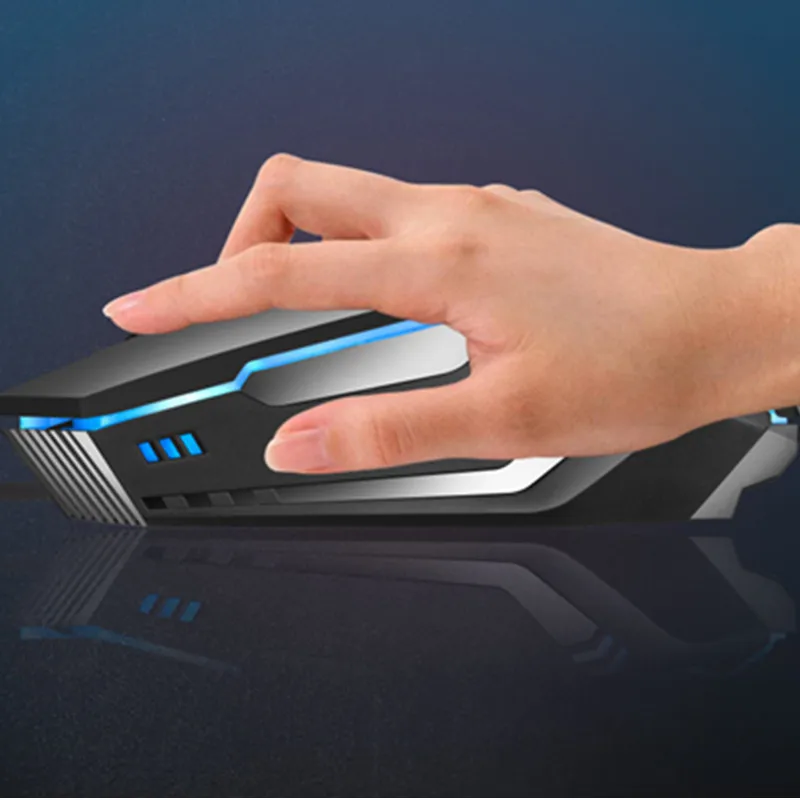 KuWfi Проводная игровая мышь USB красочное освещение игровая мышь 1600 dpi профессиональная 4 кнопки компьютерная мышь для ПК/ноутбука