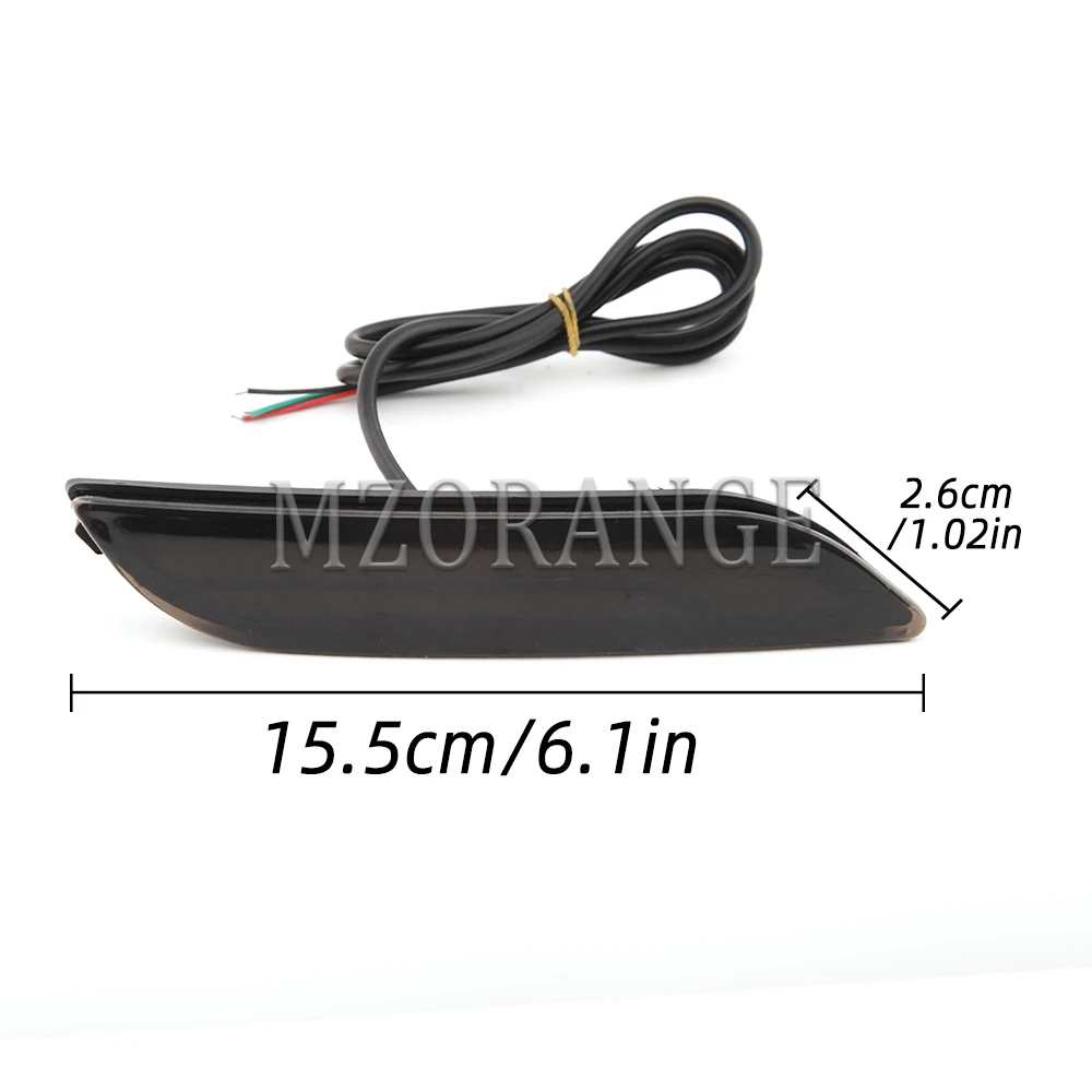 3D оптический Светодиодный отражатель для бамперсветильник Toyota Camry 2018-up с