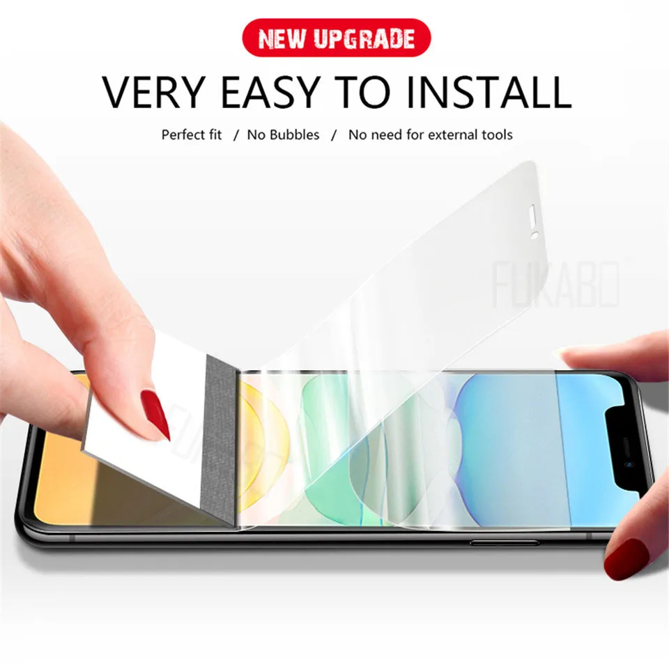 Гидрогелевая пленка с полным покрытием 2 шт./лот для iPhone 11 Pro 7 8 Plus XS Max Защита
