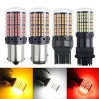 1 шт. 3014 144smd Canbus S25 1156 P21W BA15S LED BAY15D BAU15S PY21W T20 светодиодный 7440 7443 W21W 1157 Светодиодные лампы для указателей поворота