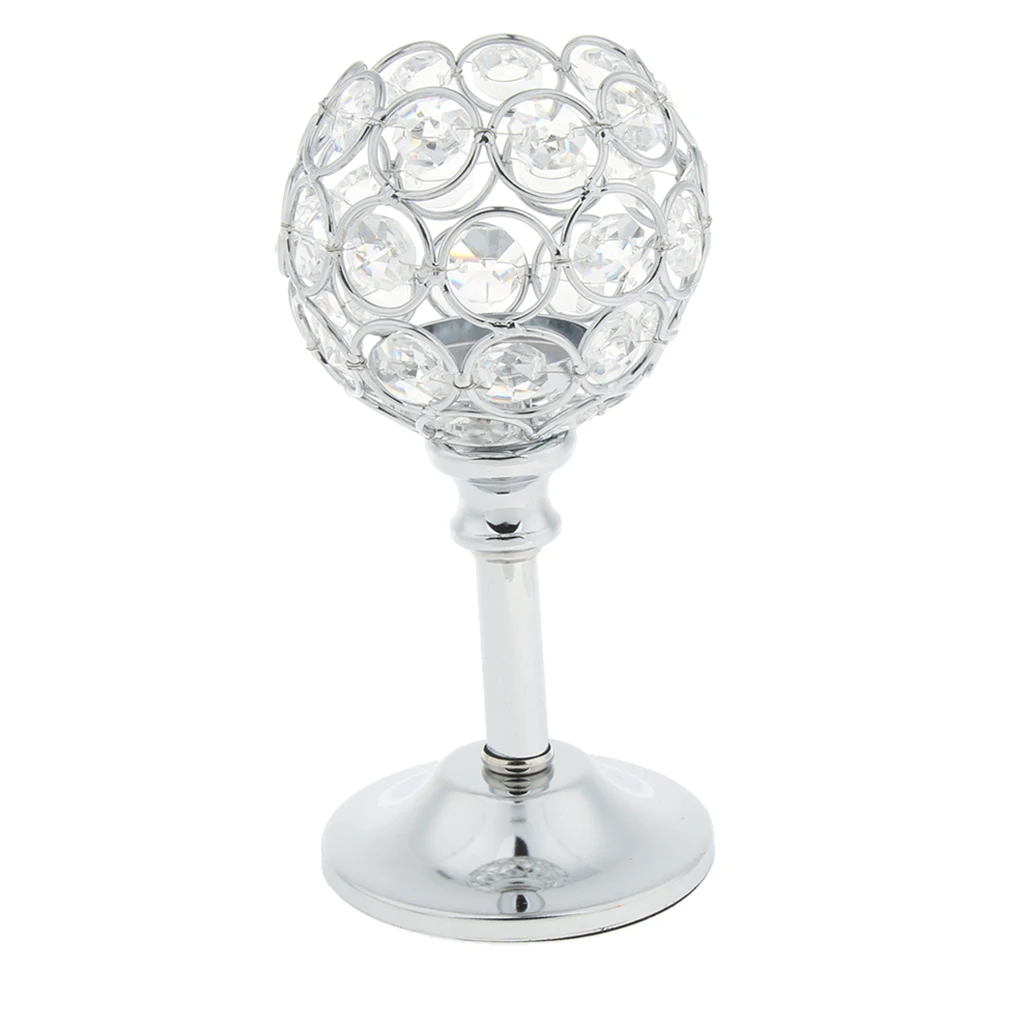 Металлический хрустальный подсвечник Свадебный праздничный Рождественский