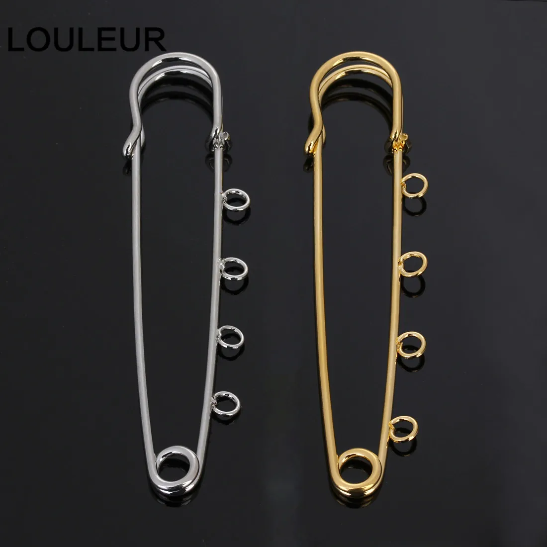 LOULEUR 10 шт./лот 21x90 мм большие длинные свадебные безопасные булавки для броши иглы для женщин DIY брошь булавки ювелирных изделий