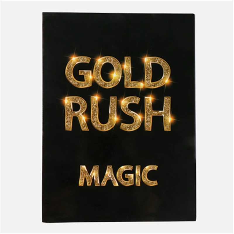 Волшебные трюки Gold Rush Три золота, появляющиеся из книги Magia Волшебная сцена Иллюзия реквизит для фокусов ментализм Забавный, Классический игрушка