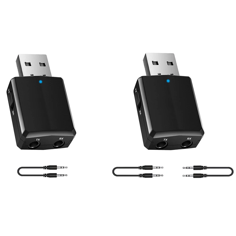 USB A2DP/AVRCP 5 0 Bluetooth совместимый аудиопередатчик приемник с разъемом AUX TX RX для ПК ТВ