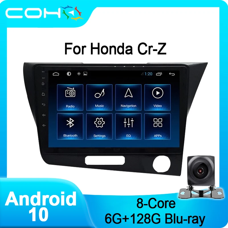 COHO для Honda Crz Cr z RHD Gps навигация автомобильный мультимедийный радио Android 10 0