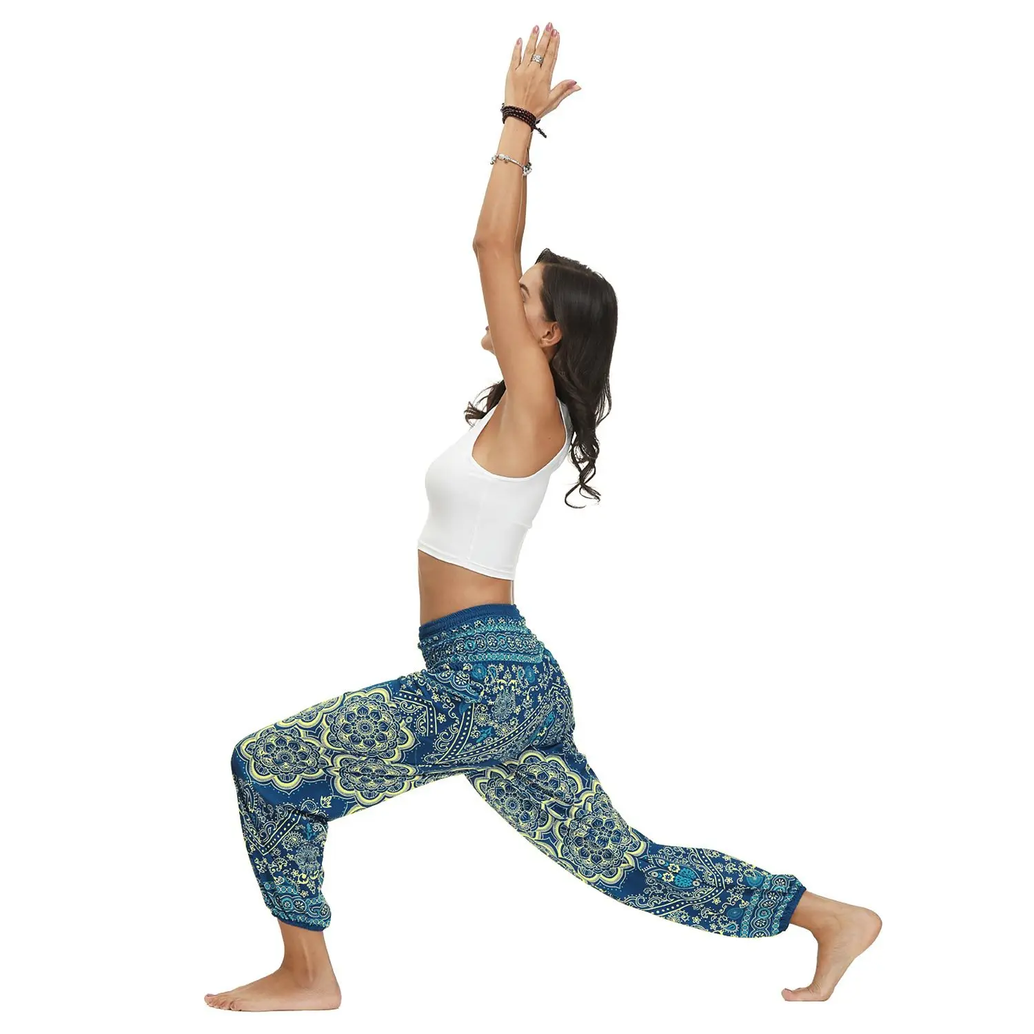 Женские повседневные брюки шаровары с национальным принтом женские штаны для