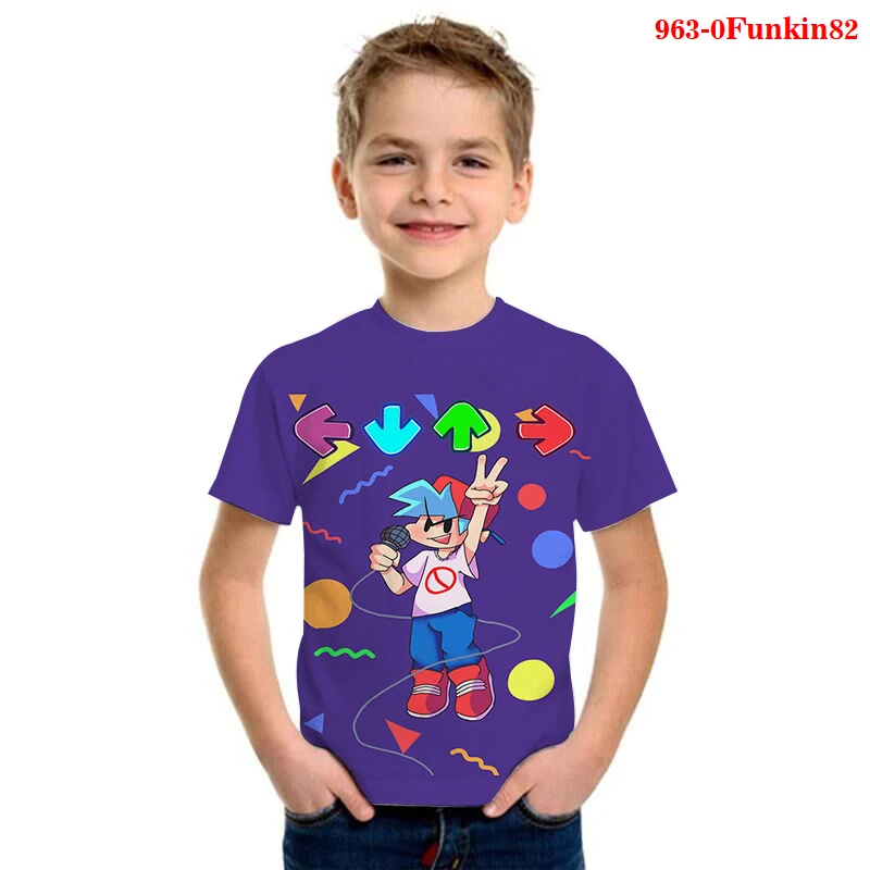

Kids T Shirt for Girls Boys Summer Baby Friday Night Funkin Tops Toddler Tees Clothes Children Clothing T-shirts Short Sleeve