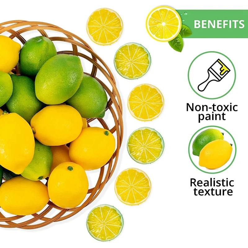 Искусственные цитрусовые украшения набор из 36 ломтиков | Дом и сад