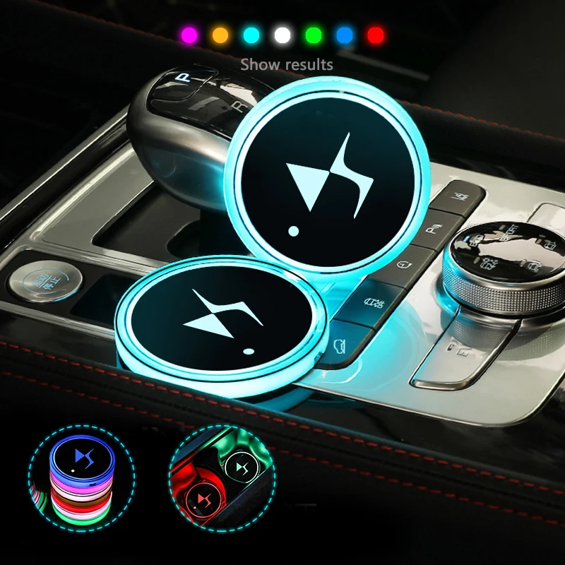 

LED Car Multicolor Atmosphere Light Water Coaster Accessories For DS SPIRIT DS3 DS4 DS4S DS5 DS 5LS DS6 DS7 WILD RUBIS Stick