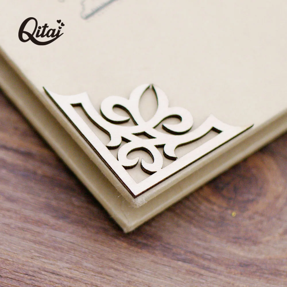 Угловой цветок кружева цитай 36 шт./кор. натуральный Изделия из дерева для