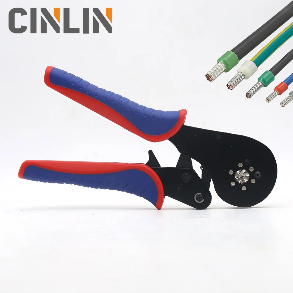

0.08-16mm Precision Crimping Pliers & Terminals Set 28-5AWG Tube Bootlace VE&TE Terminals Hand Tools Electrician Crimper CLB16-6