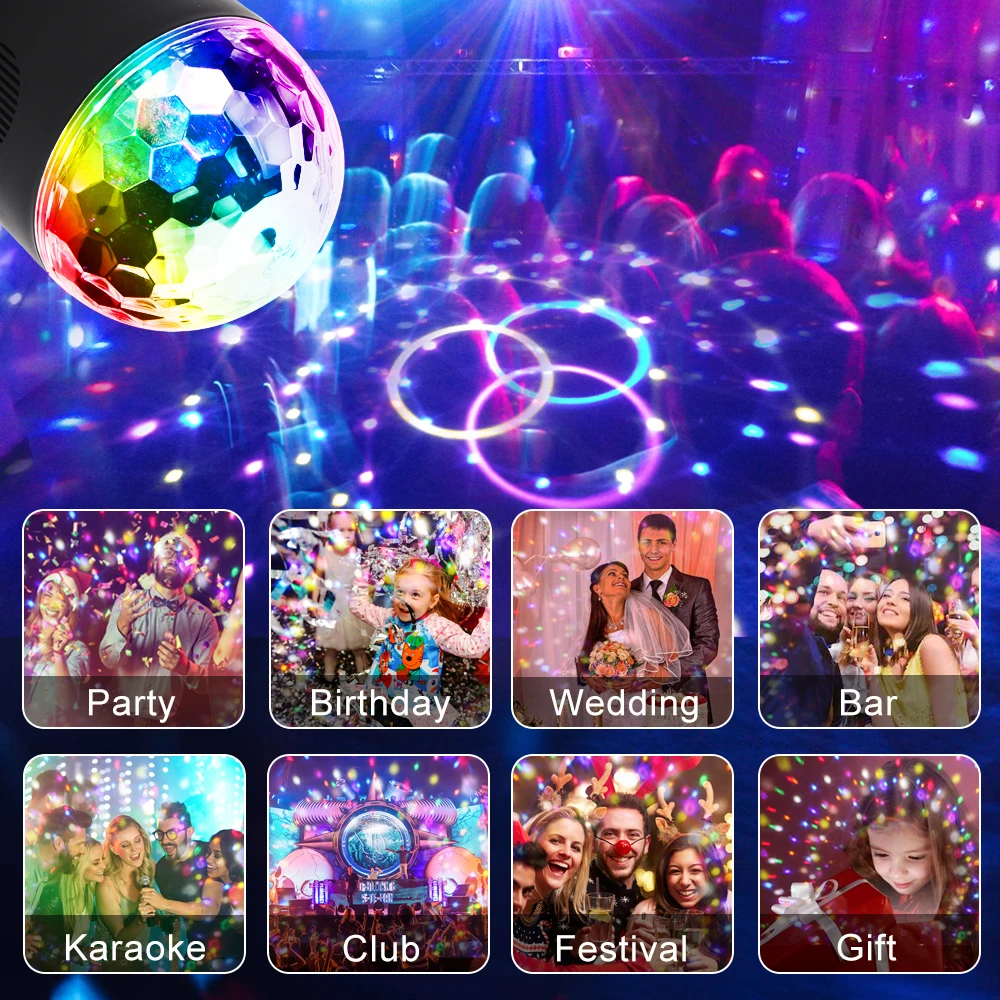 Светодиодный светильник для дискотеки сценический s DJ диско шар Lumiere звуковая