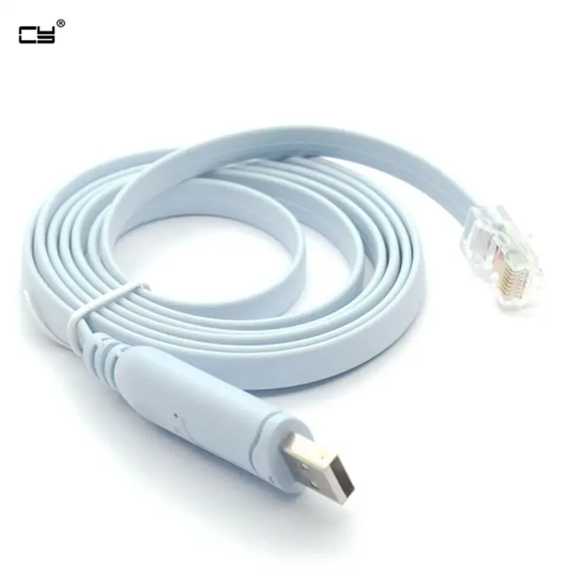 

USB 2.0 to console debugging circuit Router switch configuration cable 1.5m USB to RJ45 connection interface cable 1.5m 5ft