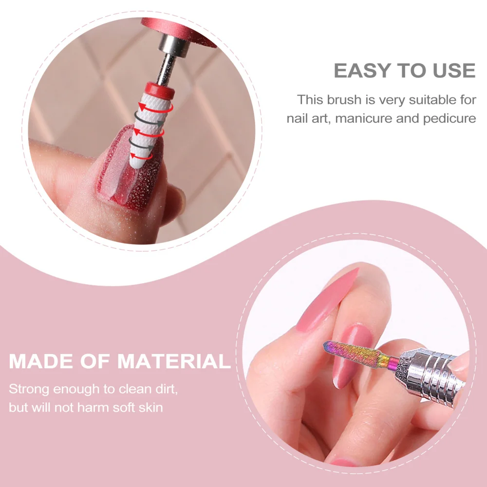 

1 Set/10pcs Creative Nail Cuticle Drill Head Manicure Metal Grinding Head