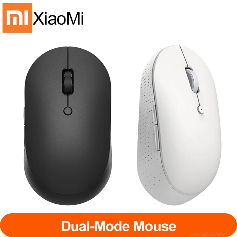 

Newest Xiaomi Mi Wireless Dual-Mode Mouse Silent Ergonomic Bluetooth USB Side buttons Protable Mini Wireless Mice for Laptop