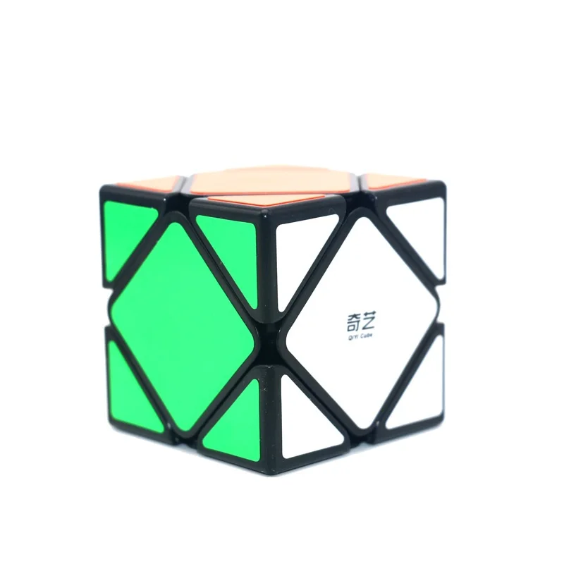 Черный Qiyi QiCheng A speed Magic Cube Skew speed Cube, Магический кубик, блок, головоломка, подарок на год, игрушки для детей - Цвет: Черный