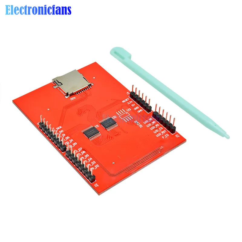 2,4 дюймов TFT ЖК-дисплей Сенсорный экран щит для Arduino UNO R3 Mega2560 ЖК-дисплей модуль 18-bit 262000 разных оттенков Дисплей плата Модуль гибкий кабель