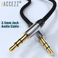 accezz audio cable jack 3 5mm aux cable male to male for iphone samsung xiaomi moible phone pc for car headphone speaker cord