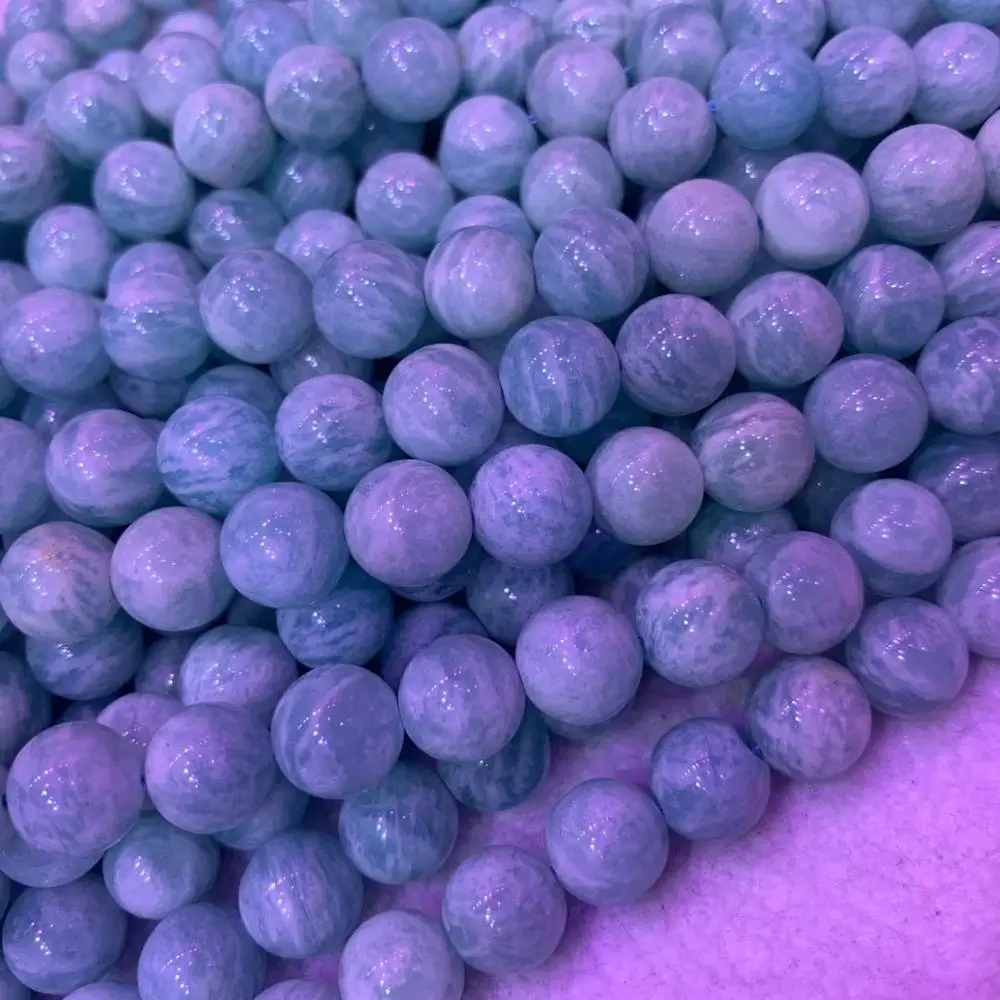 

Бусины из амазонита в полоску, 8 мм, 10 мм, бусины из натурального драгоценного камня, незакрепленные бусины для изготовления ювелирных издел...