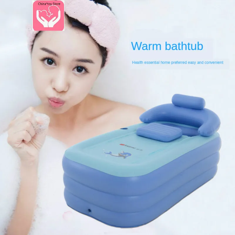 

Теплая Складная портативная Ванна из ПВХ для взрослых, надувная ванна с воздушным насосом, бытовая Надувная Детская комната