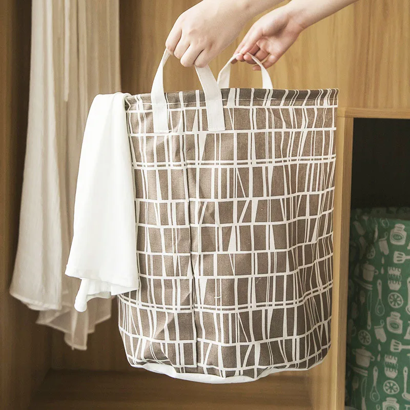 

Household Dirty Laundry Basket Fabric Large-capacity Waterproof Toy Sundries Storage Basket Space Saving Laundry Basket Foldable