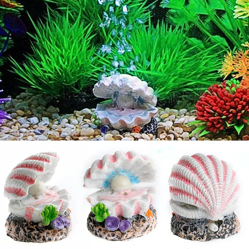 

Shell Pearl & Air Stone Aquarium Fish Tank Bubbler Shell Bubbling Ornament Decor, Aquarium Fish Tank Supplies Fish And Aquatic
