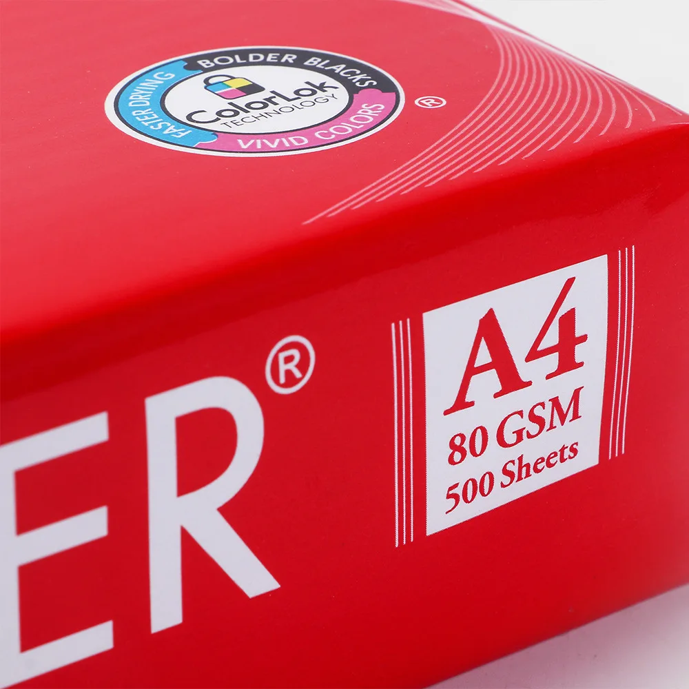 Импортная белая бумага А4 80 г дублирующая 100 шт. всей древесной массы обычная