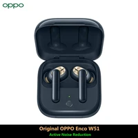 original oppo enco w51 headset tws bluetooth 5 0 noise cancellation wireless earphones for oppo reno 4 pro 3 find x2 ace 2