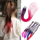 Лидер продаж, плетеный красочный парик в стиле хип-хоп, плетеный эластичный головной убор для девочек, детский уличный парик, подарок