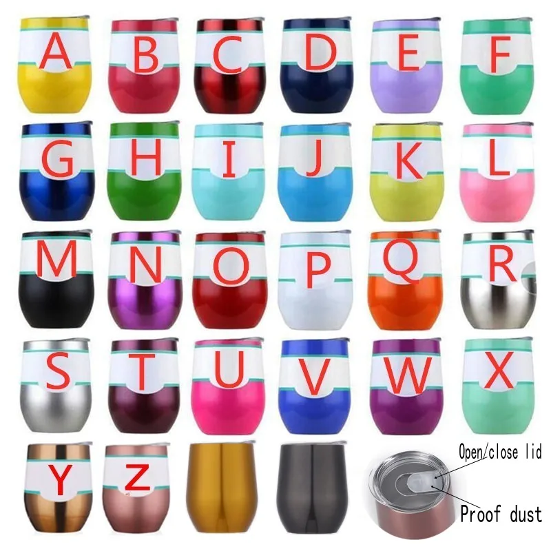 9 унций 12 бокал для вина без стальных стекол с закрытой крышкой стакан двойными