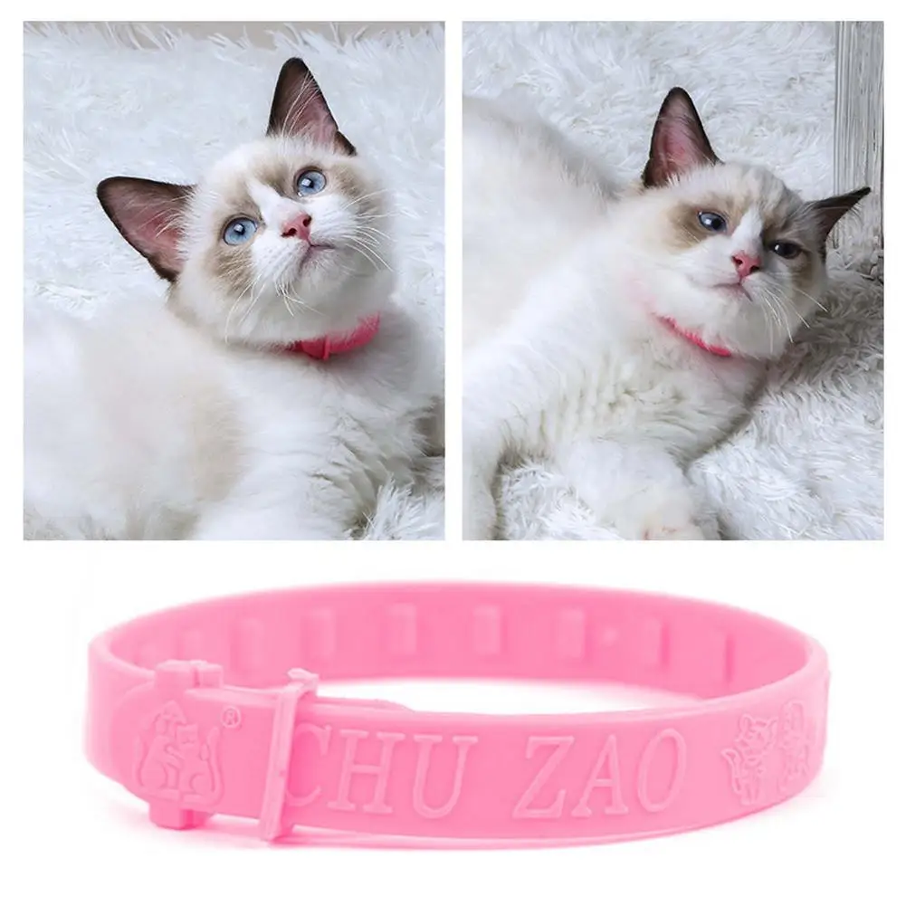 1 Pcs Pink Cat Collar Size Adjustable Effective Removal of Fleas Lice Mites Mosquitoes The