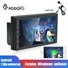 Автомобильный видеоплеер Podofo Android 10,0 Carply mircrophone 7-дюймовый GPS Wifi Android автомобильное радио для Nissan, Hyundai, Kia, toyota, Chevrolet