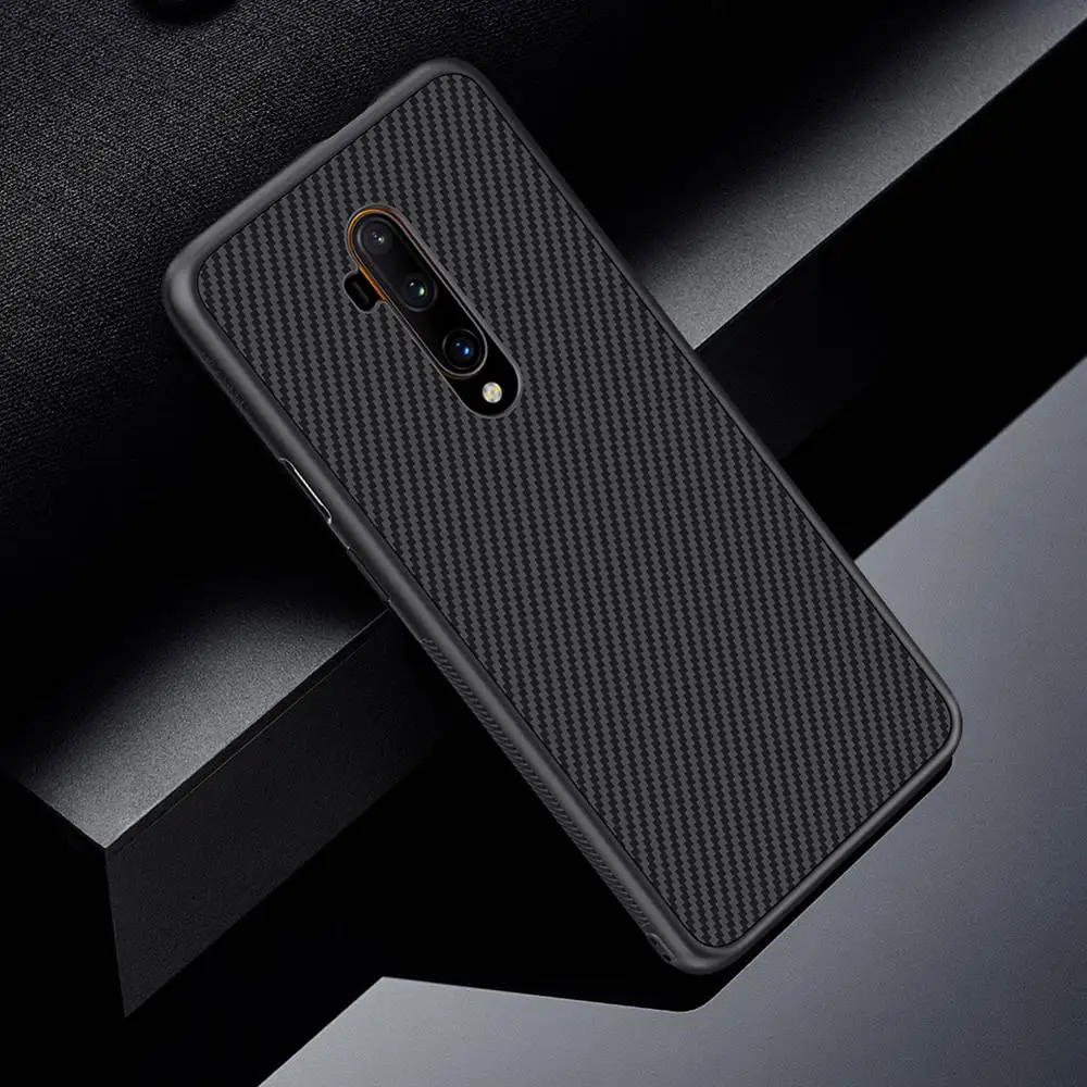 Для Oneplus 7T Pro задняя крышка чехол NILLKIN клетчатый синтетический карбоновый чехол для телефона бампер чехол для Oneplus 7T Pro