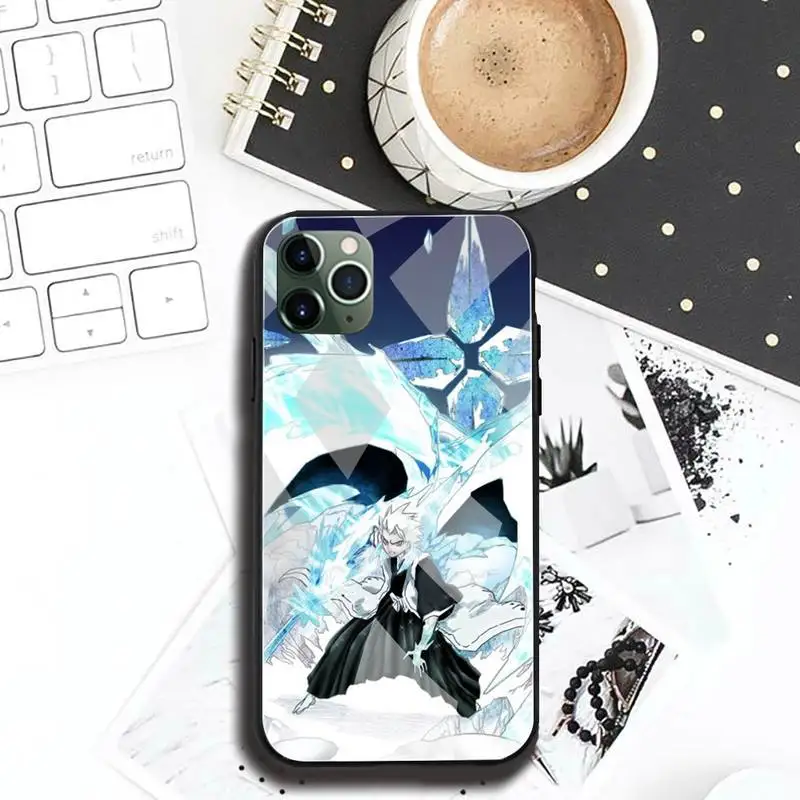 bleach hitsugaya anime phone case tempered glass for iphone 11 pro xr xs max 8 x 7 6s 6 plus se 2020 case free global shipping