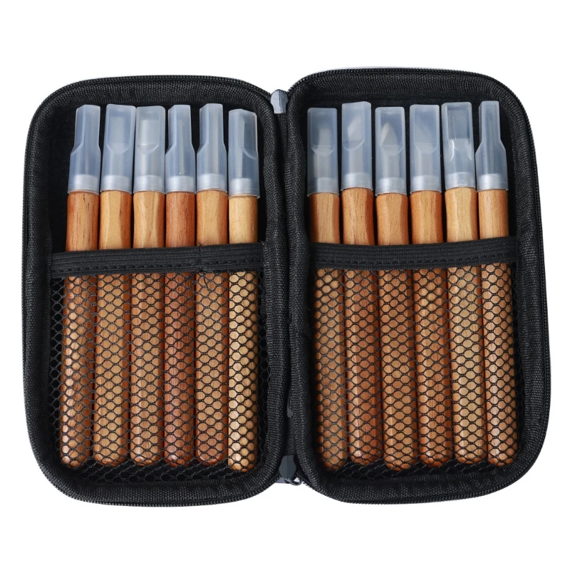 

12pcs DIY Woodcut Knife Sculpture Wood Carving Tools Woodworking Cutter Graver Sculpt Pottery Ceramic Clay Hobby Arts Crafts