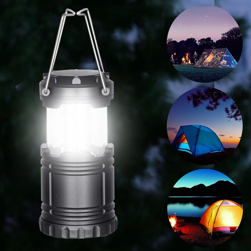 

30LED Tent Lamp Waterproof Camping Light Power by 3*AA Battery Emergency Light Portable Lantern Working Lighting Flashlight