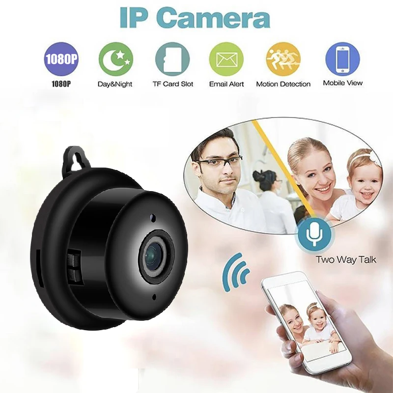 Мини Wi-Fi IP-камера HD 1080P Беспроводная внутренняя камера ночное видение