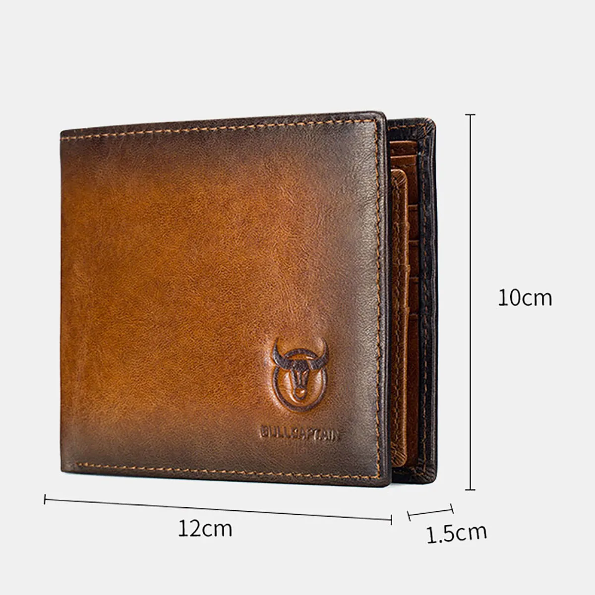 

Men Genuine Leather Wallet Vintager RFID Blocking Anti-theft Wallet Male Purse Card Holder Men Fashion Classic Style Wallet