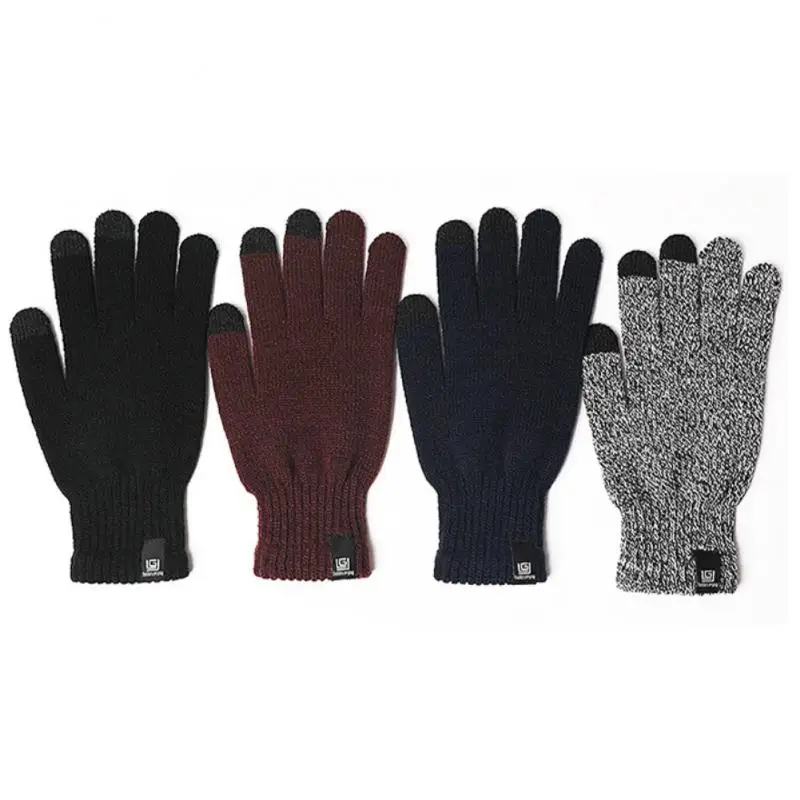 

Winter Warm Knitted Gloves Outdoor Sports Running Gym Fitness Full Finger Gloves Touch Screen Handcovers Unisex Protective Gear