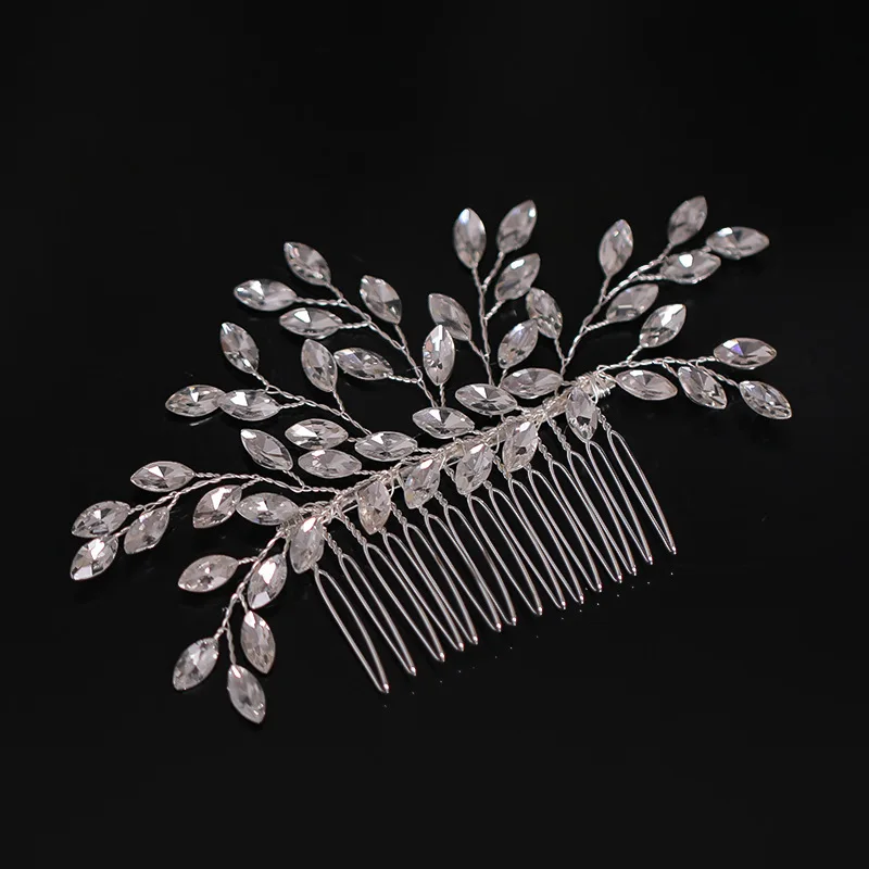

Handmade Simple Hairpin Rhinestone Personality Headwear Women Bride Hair Ornaments Jewelry AUG889