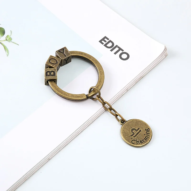

New Key Key Chain DIY Cute Metal Creative Jewelry Key chain Split Rings Key Pendant keychains Creative Personalized Accessories