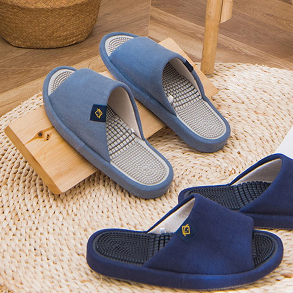 

1 Pair Thick-soled Foot Massage Slippers Indoor Comfortable Massage Sandals