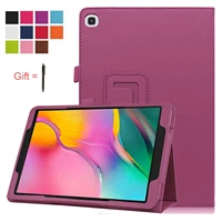 pu leather case for samsung galaxy tab a7 2020 10 4 folding stand cover for sm t500 t505 t507 tablet funda shell with stylus