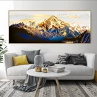 Большая картина с изображением Золотой горной птицы фотография картина маслом для гостиной современный дом