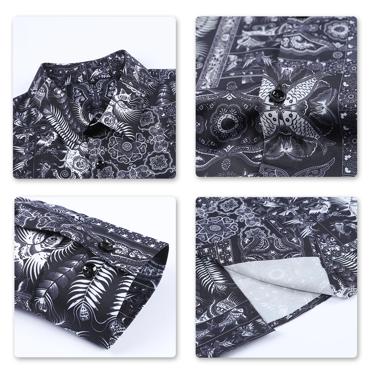 Мужская приталенная рубашка с цветочным принтом для свадебной вечеринки | одежда