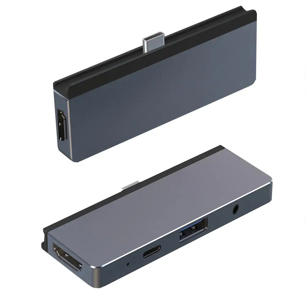 

4-в-1 с интерфейсом Type-C на аудиоразъем 3,5 мм/USB 3,0/PD быстрое зарядное устройство/HDMI-совместимый дизайн для IPad Pro или других устройств
